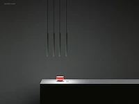 8 x solo tube slim design hanglamp zwart - afbeelding 8 van  9