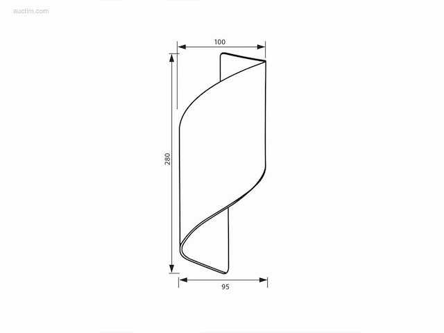 8 x swirl design wandlampen goud zwart - afbeelding 3 van  8