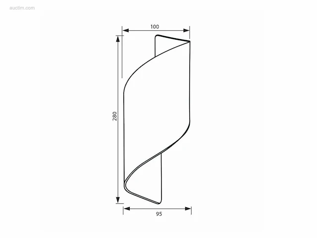 8 x swirl design wandlampen goud zwart - afbeelding 4 van  5