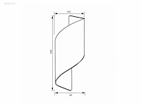 8 x swirl design wandlampen goud zwart - afbeelding 4 van  5