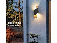 8 x swirl ip54 wandlampen goud zwart - afbeelding 8 van  9