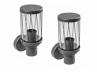 8 x wakiki 50 buiten lamp zwart - afbeelding 2 van  10