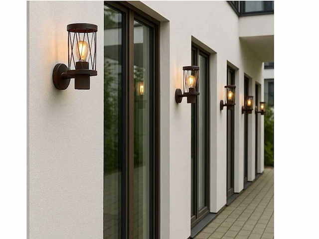 8 x wakiki 50 buiten lamp zwart - afbeelding 5 van  10