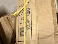 8 x zwenkwielen 75mm - afbeelding 4 van  7