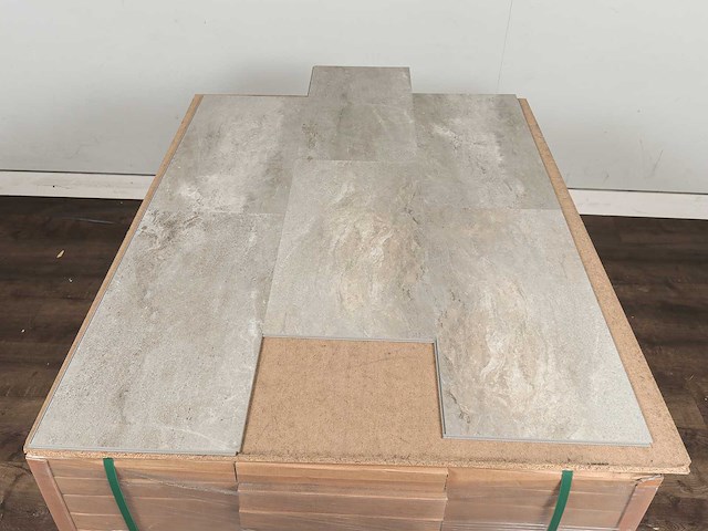 80 m2 pvc click tegel met xps onderlaag - 610 x 305 x 4,4 mm - afbeelding 3 van  4