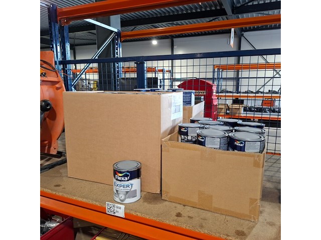 80 x 0,75 liter grondlak, flexa, midden grijs - afbeelding 1 van  4