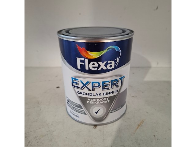 80 x 0,75 liter grondlak, flexa, midden grijs - afbeelding 2 van  4