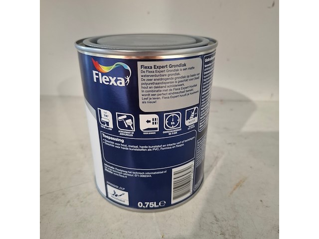 80 x 0,75 liter grondlak, flexa, midden grijs - afbeelding 3 van  4