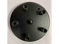 (800x) plafondkap zwart - 5 aansluitingen - 12 cm - afbeelding 1 van  1