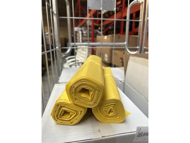 800x vuilniszakken, geel - afbeelding 2 van  5