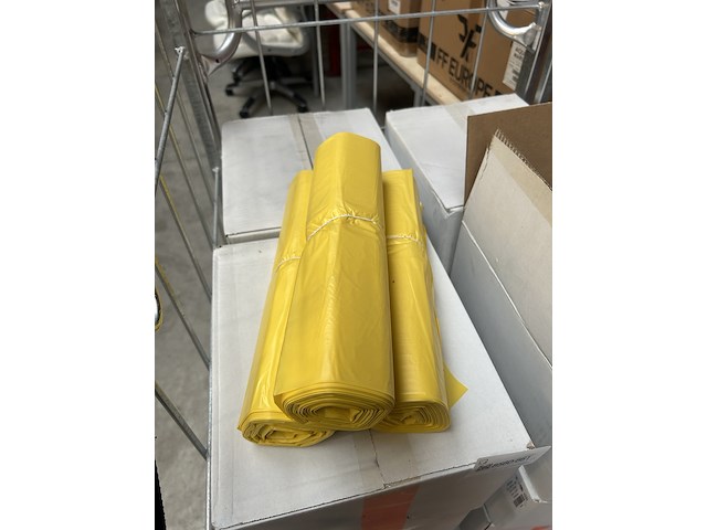 800x vuilniszakken, geel - afbeelding 3 van  5