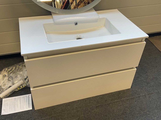 80cm badmeubelset - afbeelding 2 van  3