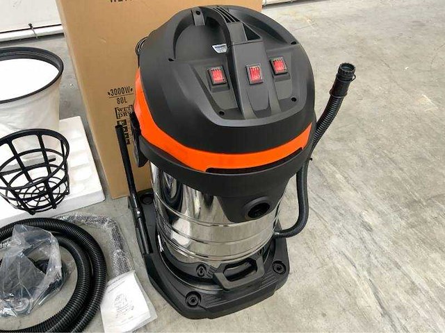 80l - industriële stofzuiger 3000w - afbeelding 2 van  16