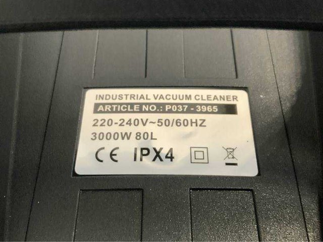 80l - industriële stofzuiger 3000w - afbeelding 10 van  12