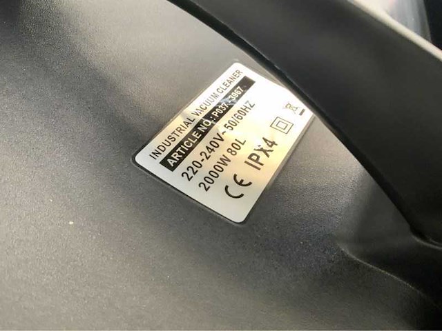 80l industriële stofzuiger - afbeelding 2 van  7