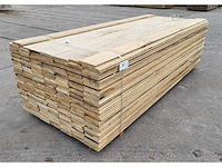 80m2 afrikaans eiken vloerdelen 18 x 140 mm, lengte 240cm ( 240x ) - afbeelding 2 van  6