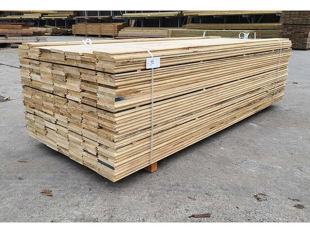 80m2 afrikaans eiken vloerdelen 18 x 140 mm, lengte 240cm ( 240x ) - afbeelding 5 van  6