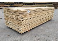 80m2 afrikaans eiken vloerdelen 18 x 140 mm, lengte 240cm ( 240x ) - afbeelding 5 van  6