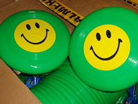 80x frisbee smiley groen - afbeelding 1 van  3