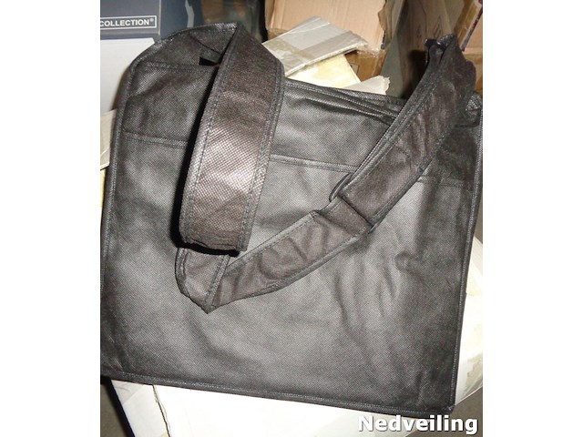 80x postman bag zwart met hengsel - afbeelding 1 van  3