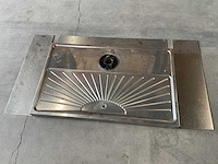 80x50cm rvs lekblad - afbeelding 1 van  2