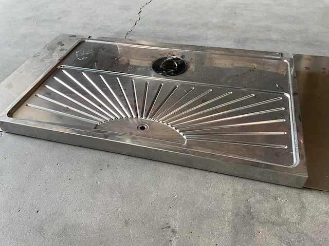 80x50cm rvs lekblad - afbeelding 2 van  2