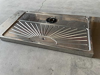 80x50cm rvs lekblad - afbeelding 2 van  2