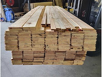 81m2 grenen vloerdelen 18 x 130 mm, lengtes 200-300-360-400cm - afbeelding 6 van  8