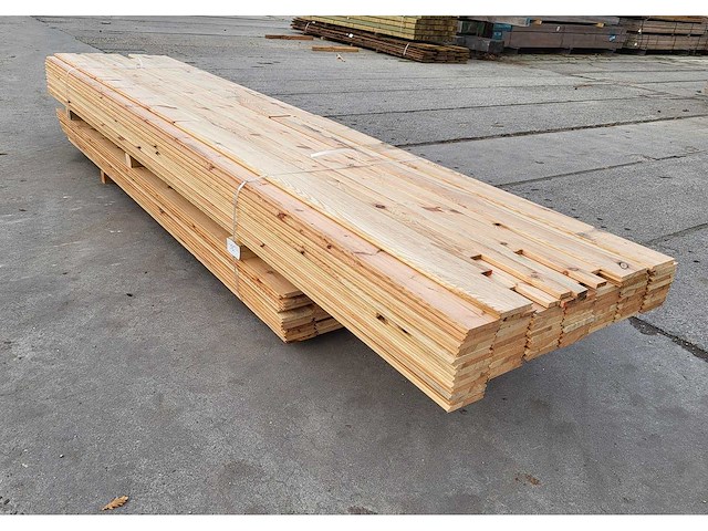 81m2 grenen vloerdelen 18 x 130 mm, lengtes 200-300-360-400cm - afbeelding 8 van  8