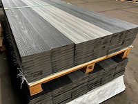 84x composiet vlonderplank antraciet / licht grijs massief - 400x18x2 cm - 62,1 m2 - afbeelding 1 van  3