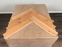 85 m2 parket eiken visgraat - 660 x 110 x 14 mm - afbeelding 3 van  4