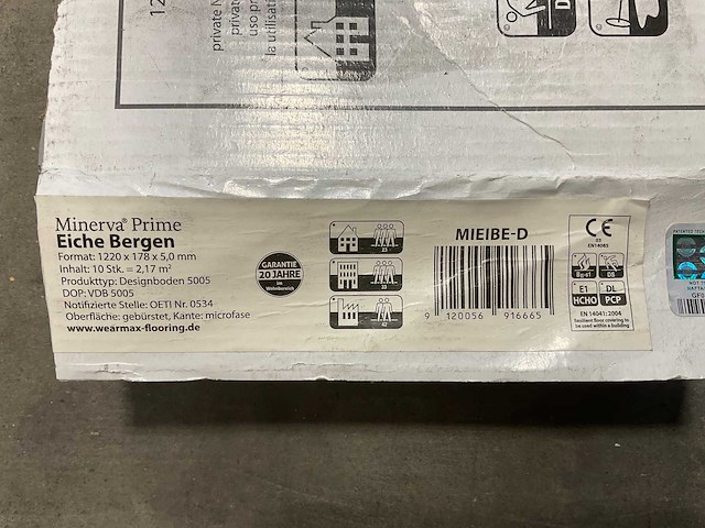 8,6m² minerva prime bergen eiken kliklaminaat - afbeelding 6 van  6