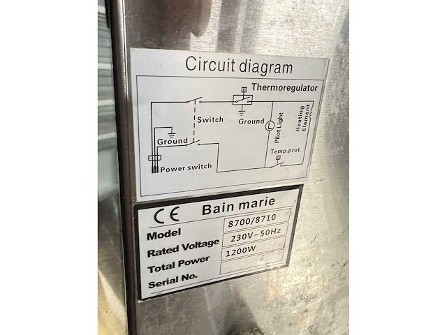 8700/8710 - au-bain-marie - afbeelding 2 van  2