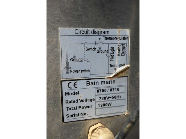 8700/8710 au-bain-marie - afbeelding 3 van  4