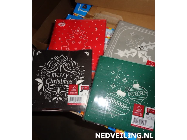 88 pakjes met kerstservetten 16 st p/p 33cm - afbeelding 3 van  3