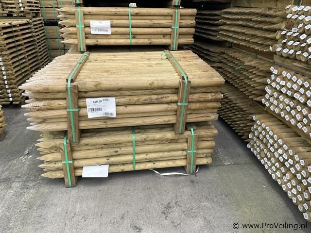 88x ronde houten paal - geïmpregneerd 150x7cm - afbeelding 1 van  2