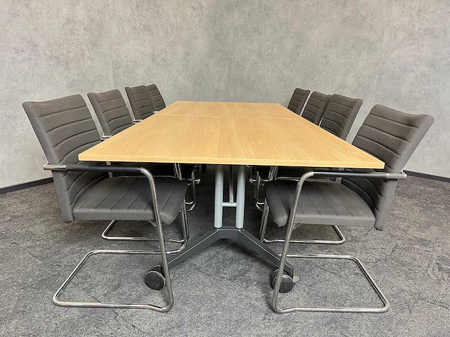 8p nestelbare conferentieset 260x110 - afbeelding 14 van  20