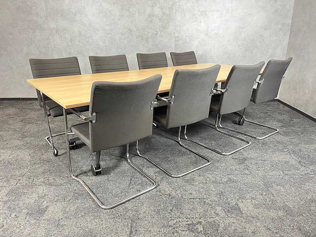 8p nestelbare conferentieset 260x110 - afbeelding 15 van  20