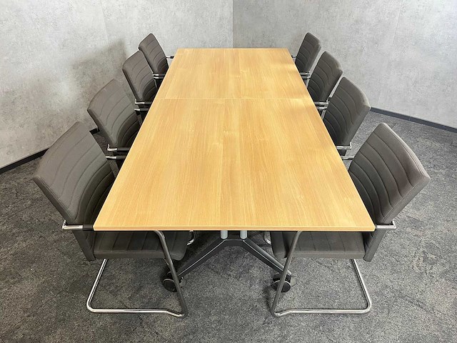 8p nestelbare conferentieset 260x110 - afbeelding 18 van  20
