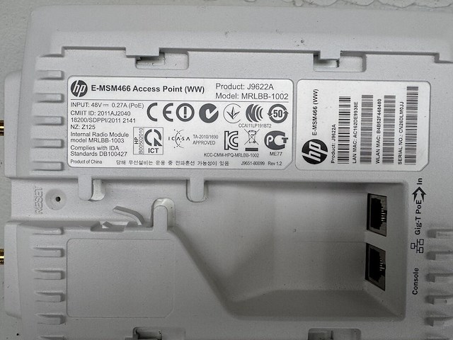 8x access point, hp, msm466 (j9622a), wit - afbeelding 5 van  6