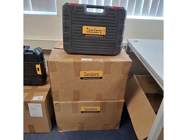 8x accu boorhamer, brushless, geel - afbeelding 2 van  11