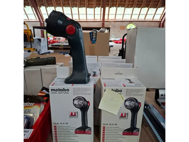 8x accu handlamp metabo, ula 14.4-18 - afbeelding 1 van  4