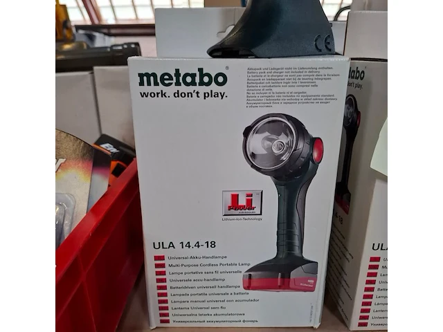 8x accu handlamp metabo, ula 14.4-18 - afbeelding 4 van  4