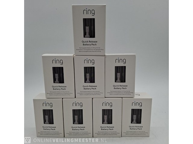 8x accu, ring, quick release battery pack - afbeelding 1 van  9