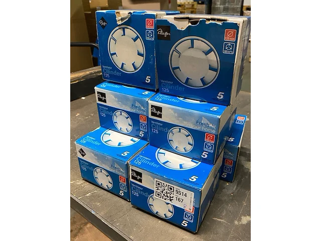 8x badkamerventilator ø125mm, plieger - afbeelding 1 van  4