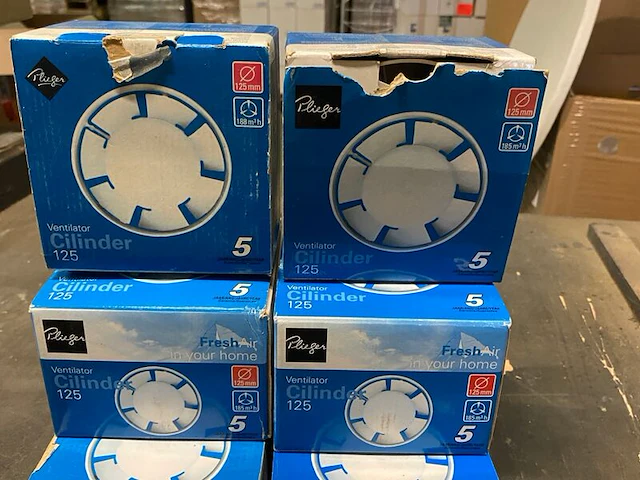 8x badkamerventilator ø125mm, plieger - afbeelding 2 van  4