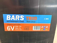 8x bars trio j305 6v 360ah deep-cycle hoogwerkeraccu’s – nieuw