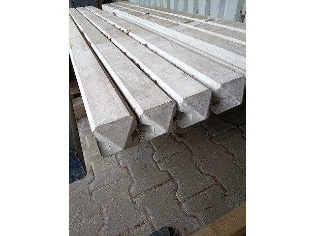 8x betonpalen wit/grijs, berton - afbeelding 2 van  3