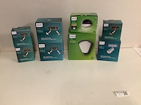 8x binnen- en buiten lampen philips, diverse, kunststof/metaal - afbeelding 1 van  5
