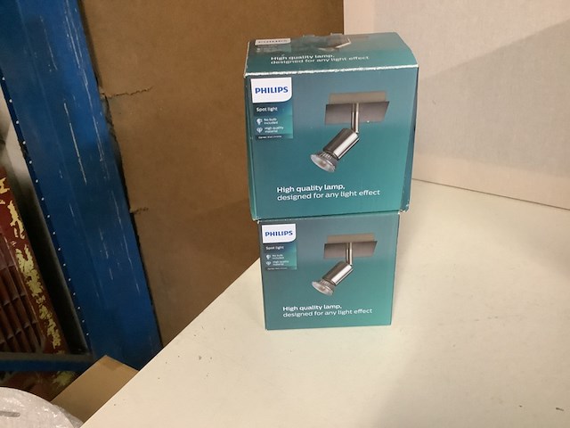 8x binnen- en buiten lampen philips, diverse, kunststof/metaal - afbeelding 2 van  5